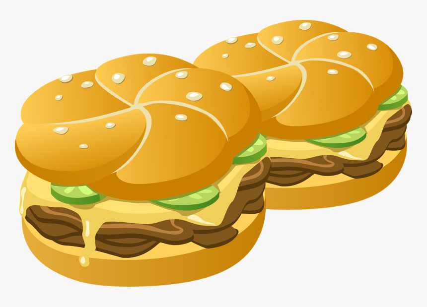 Detail Burger Clipart Transparent Background Nomer 56