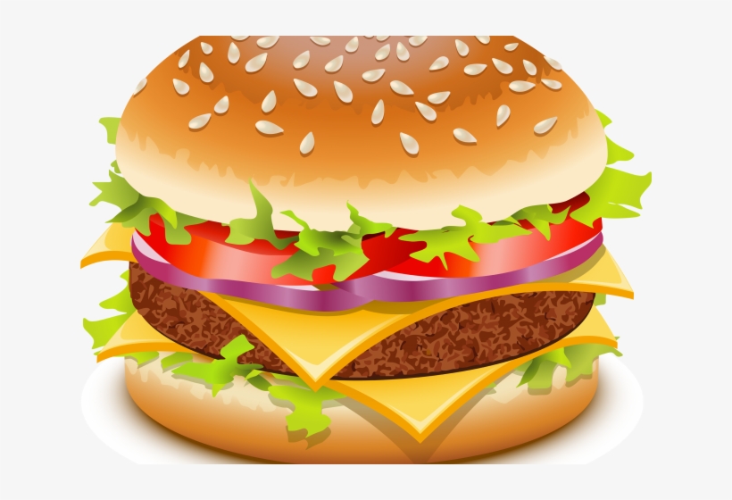 Detail Burger Clipart Transparent Background Nomer 6