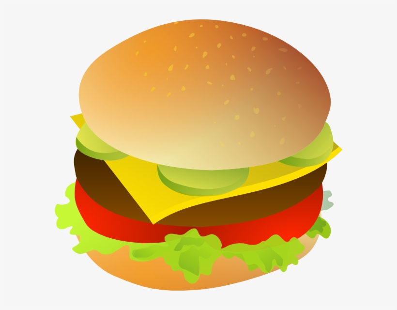 Detail Burger Clipart Transparent Background Nomer 7