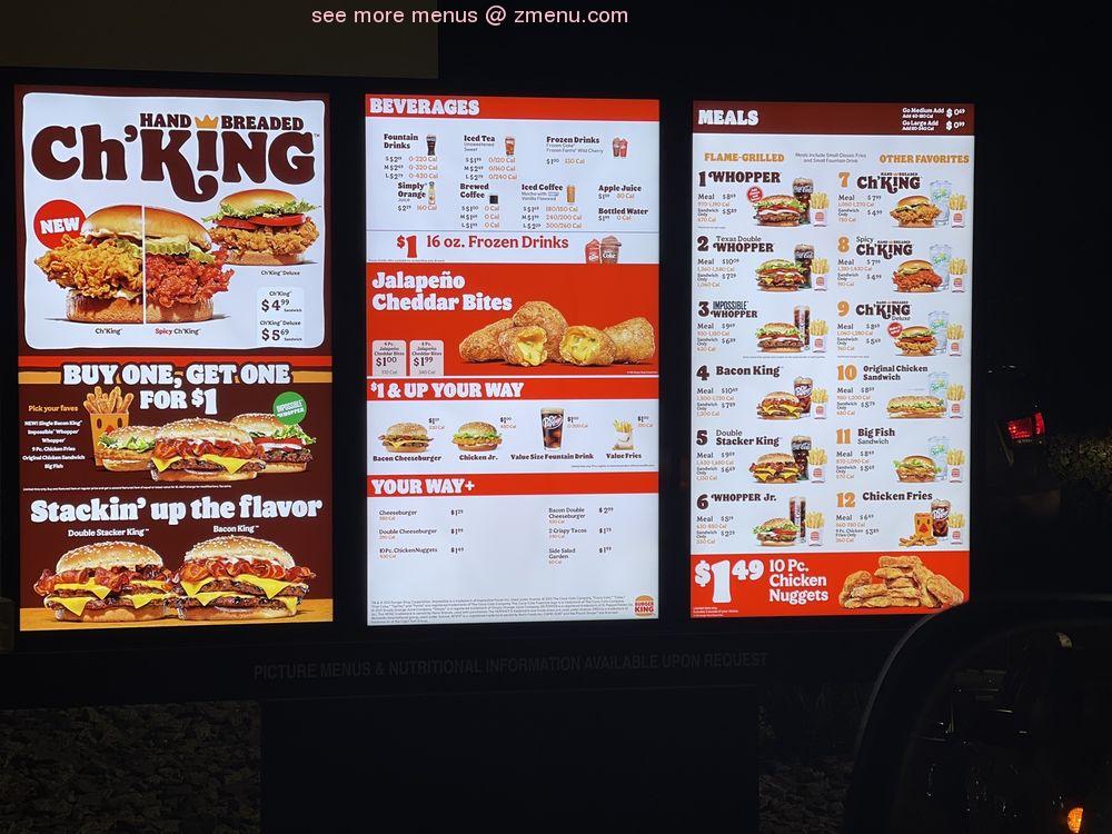 Detail Burger King Menu With Pictures Koleksi Nomer 23