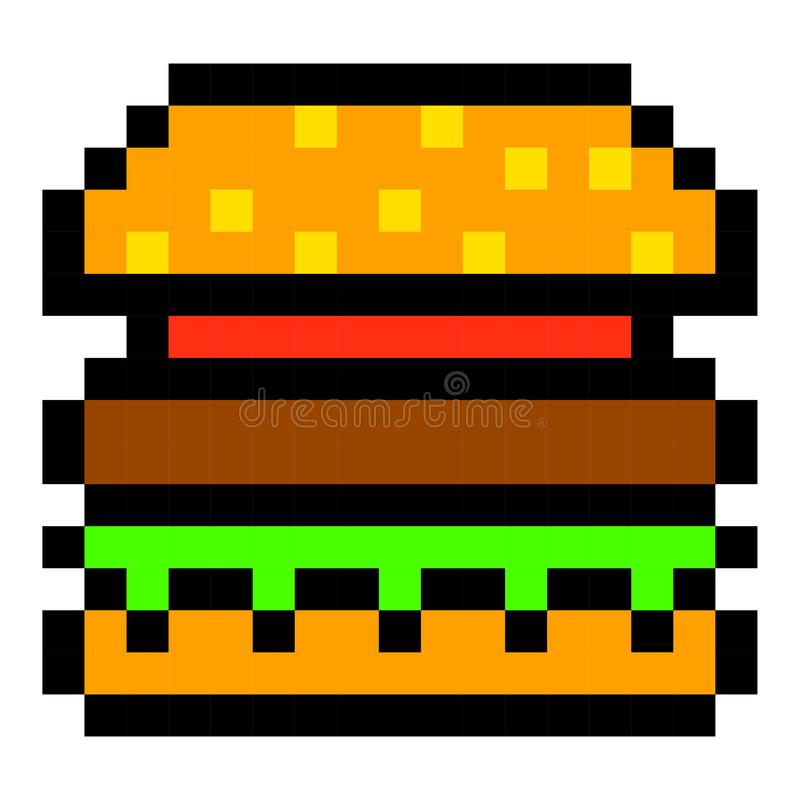 Burger Pixel Art - KibrisPDR