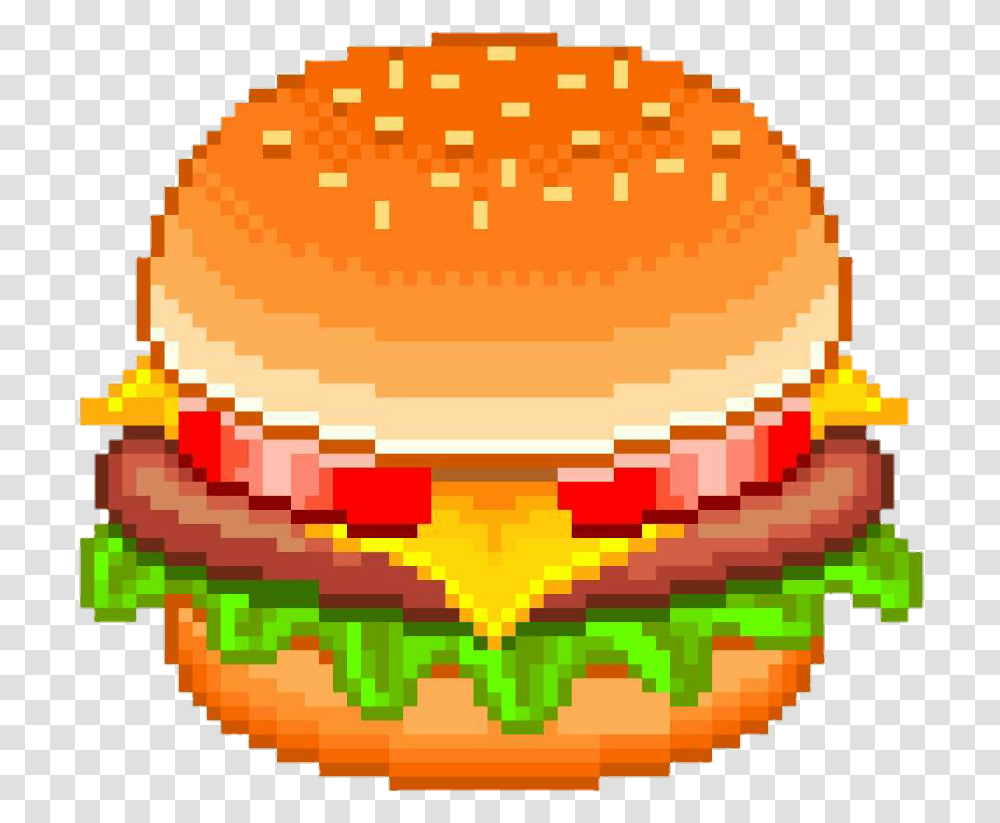 Detail Burger Pixel Art Nomer 16