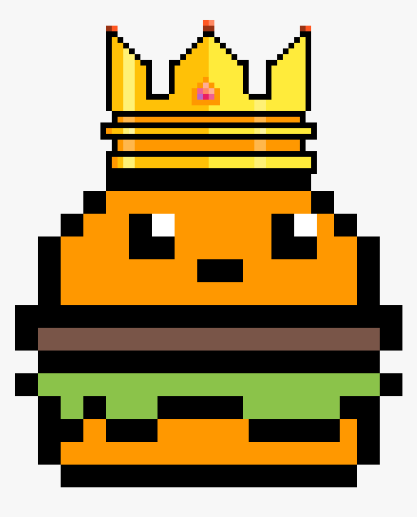 Detail Burger Pixel Art Nomer 20