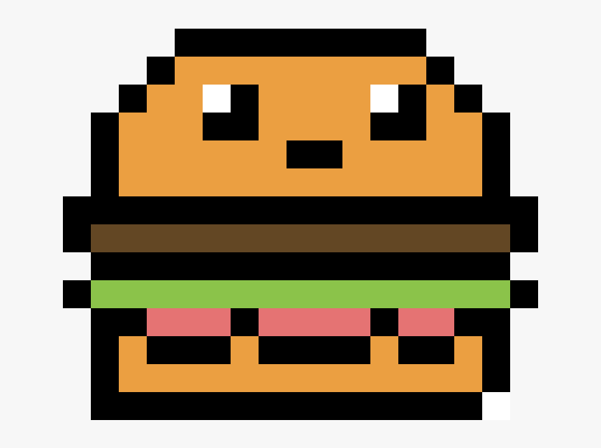 Detail Burger Pixel Art Nomer 22