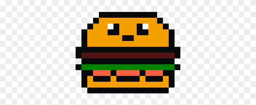 Detail Burger Pixel Art Nomer 35