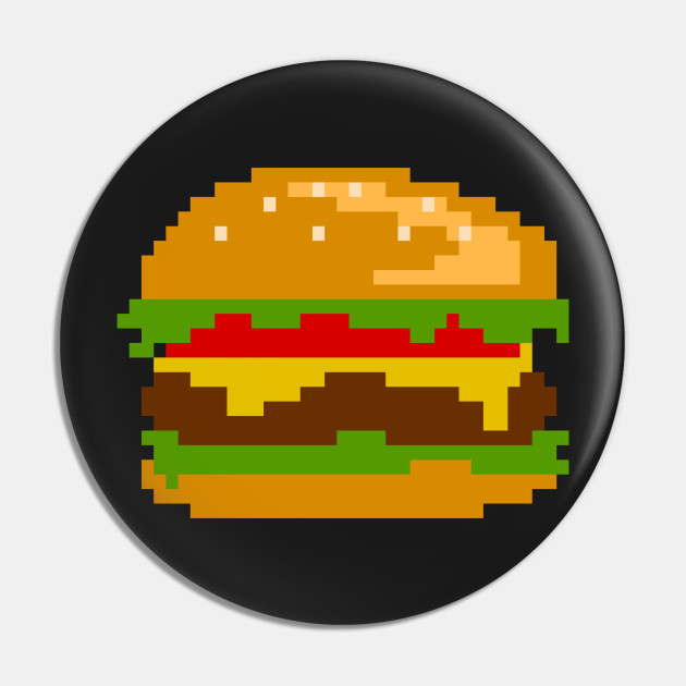 Detail Burger Pixel Art Nomer 5