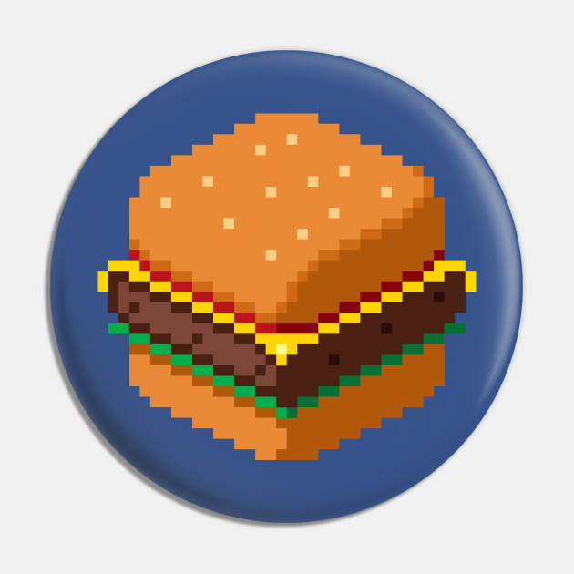 Detail Burger Pixel Art Nomer 44