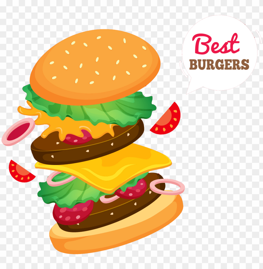 Burger Png Vector - KibrisPDR