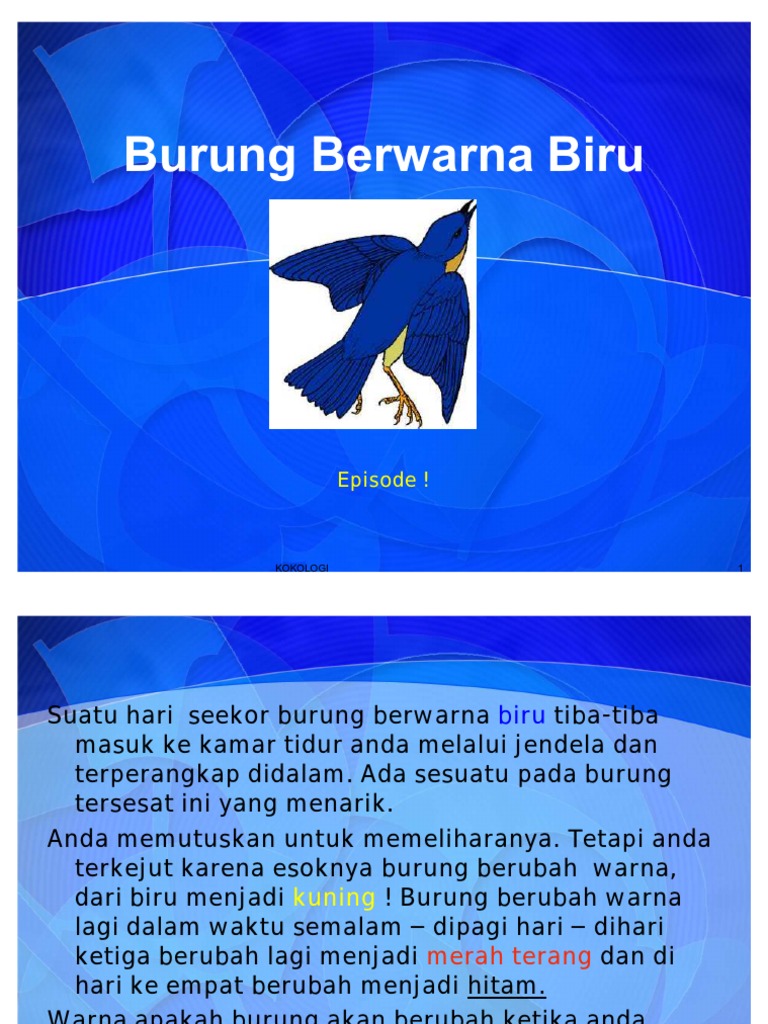 Detail Burung Berwarna Biru Nomer 52