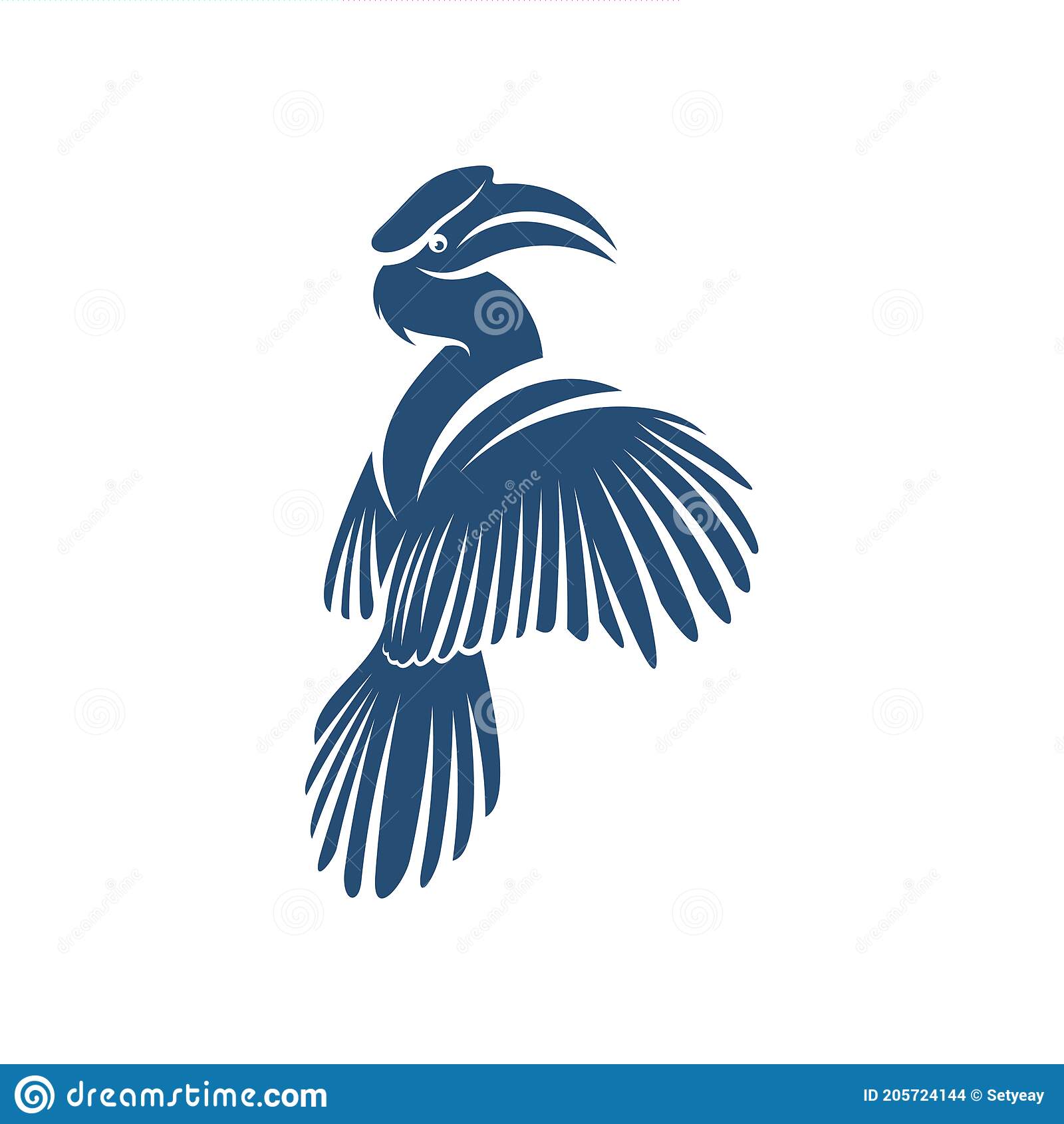 Detail Burung Enggang Vector Nomer 14