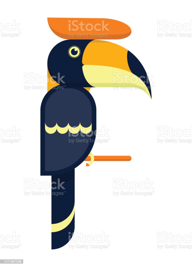 Detail Burung Enggang Vector Nomer 17
