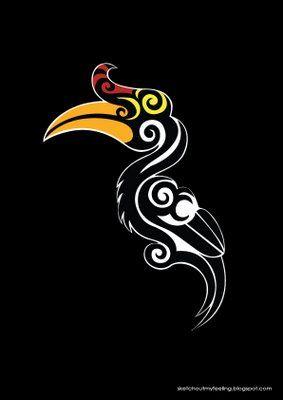 Detail Burung Enggang Vector Nomer 25