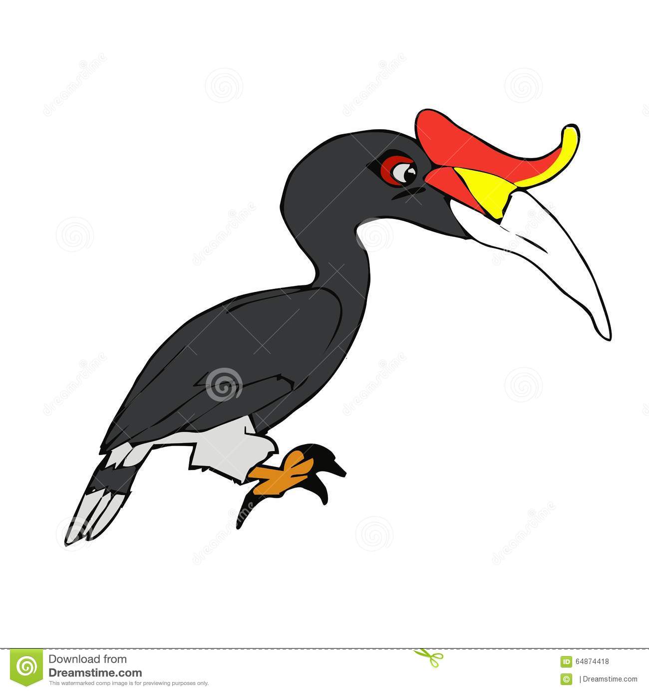 Detail Burung Enggang Vector Nomer 35