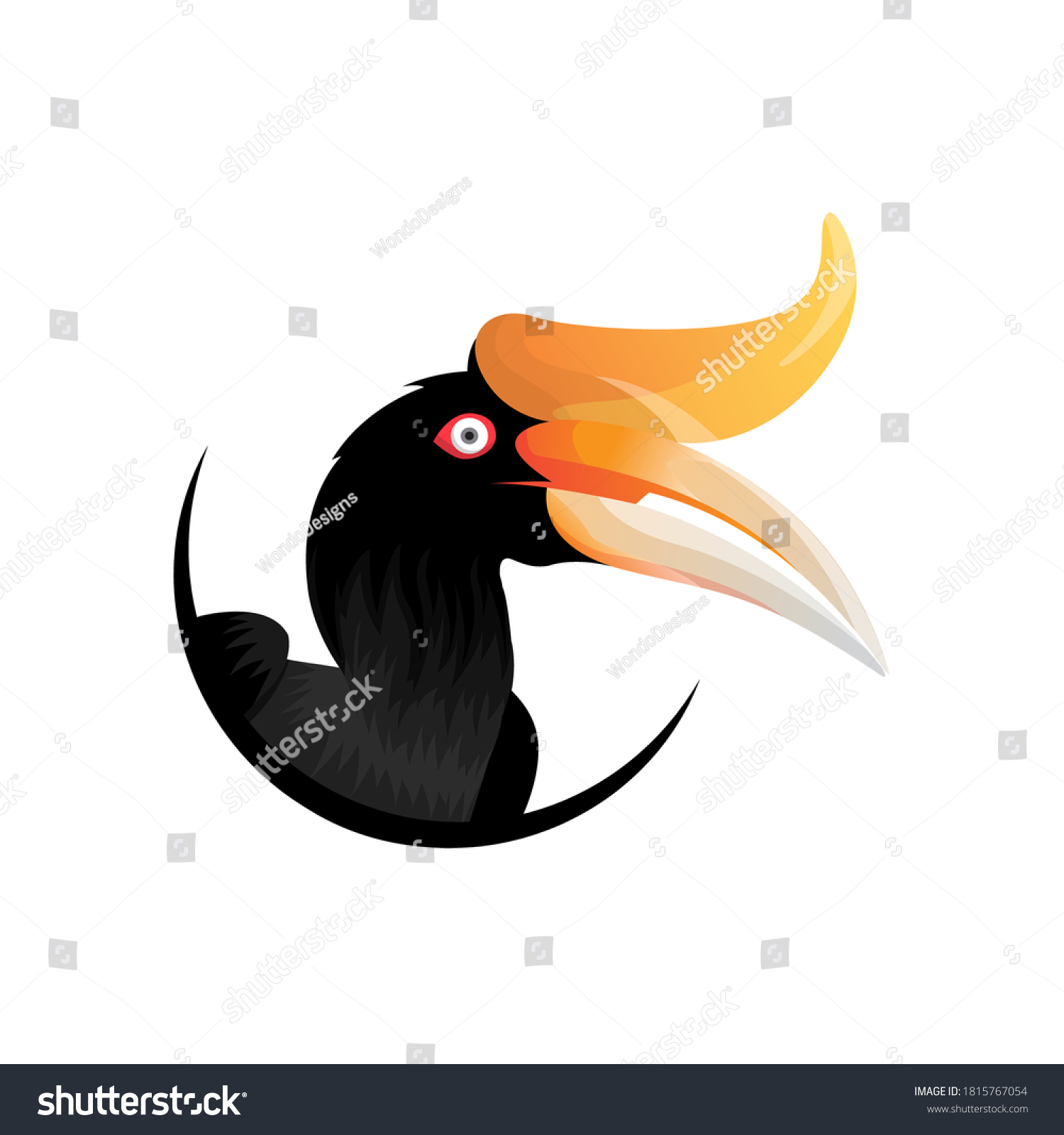 Detail Burung Enggang Vector Nomer 5