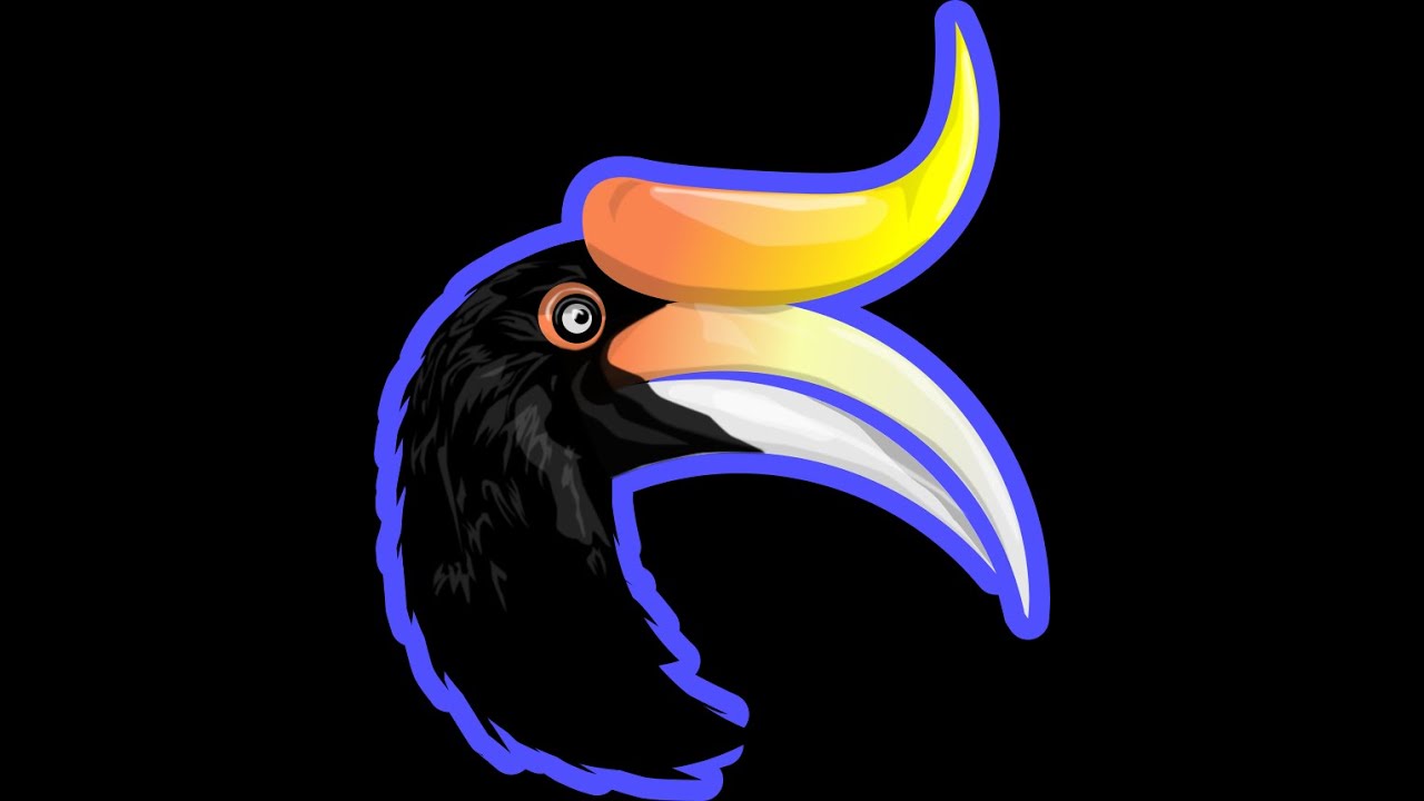 Detail Burung Enggang Vector Nomer 9