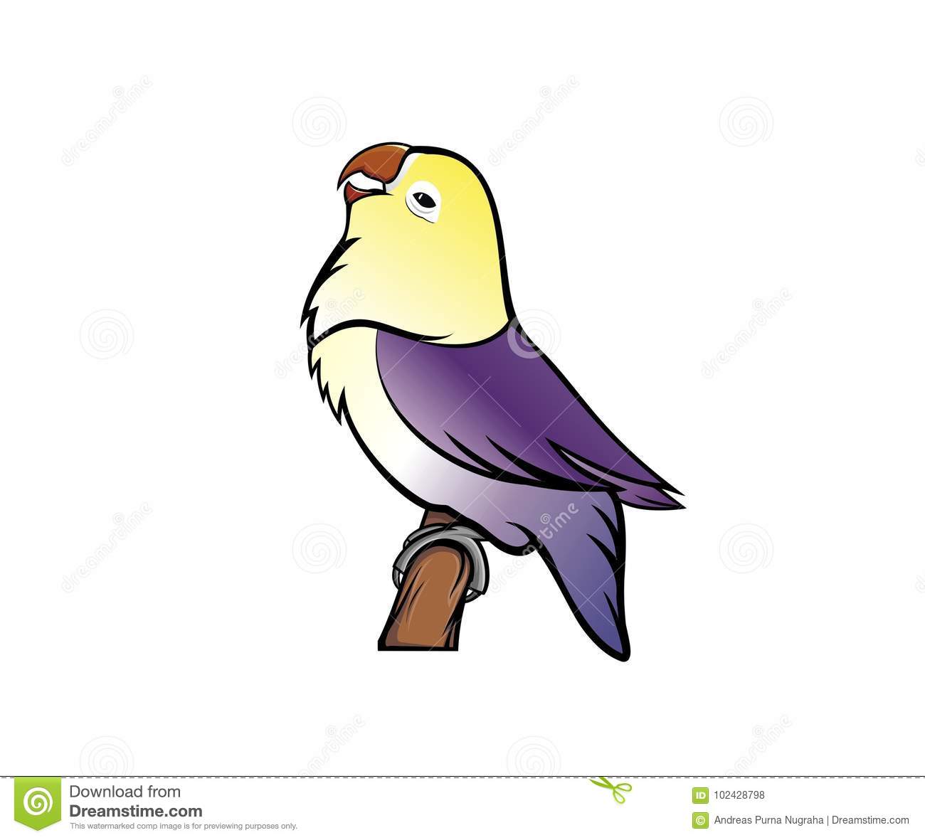 Detail Burung Lovebird Vector Nomer 5