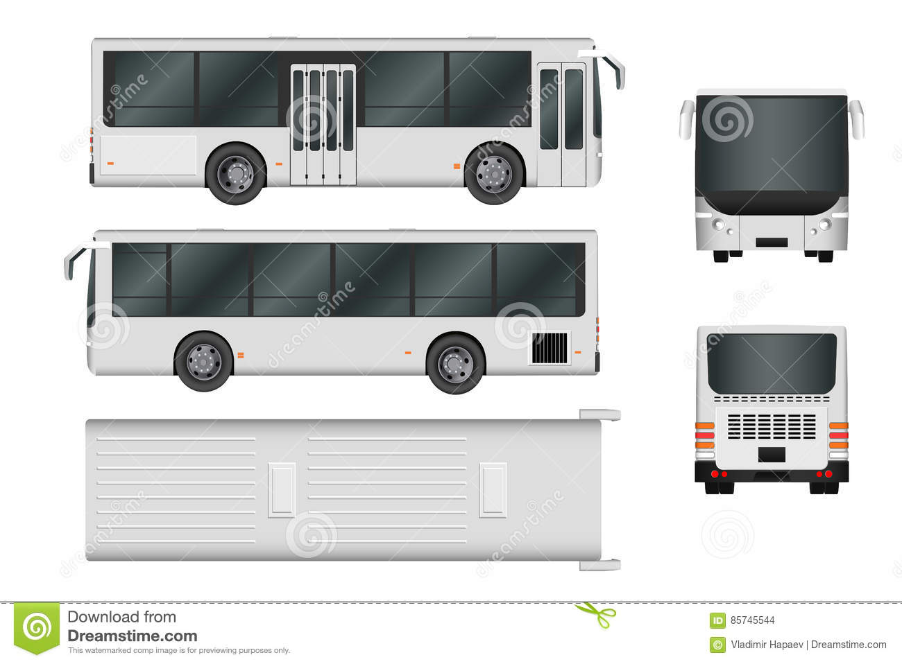 Detail Bus Top View Png Nomer 13