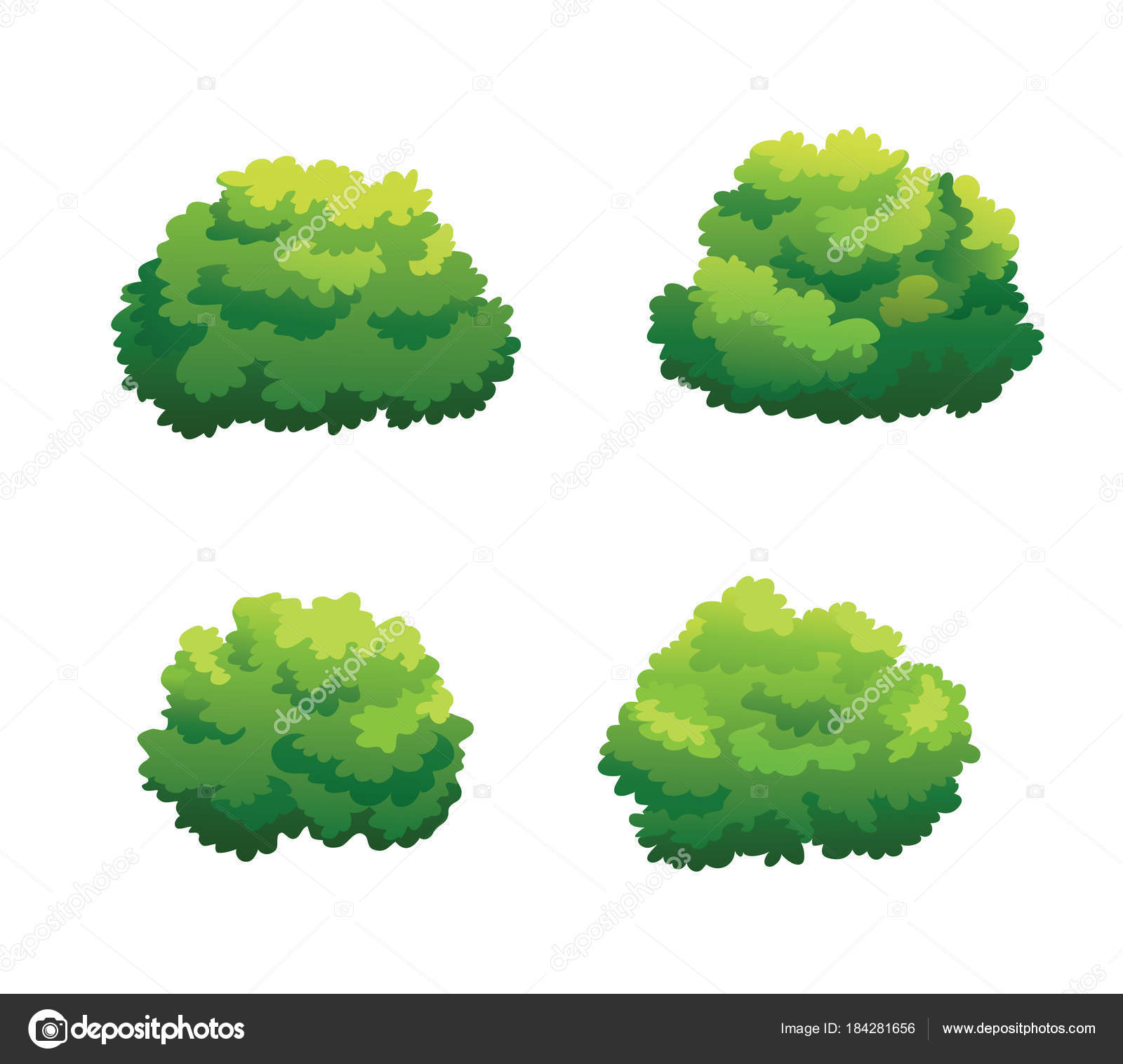 Detail Bushes Illustration Nomer 3