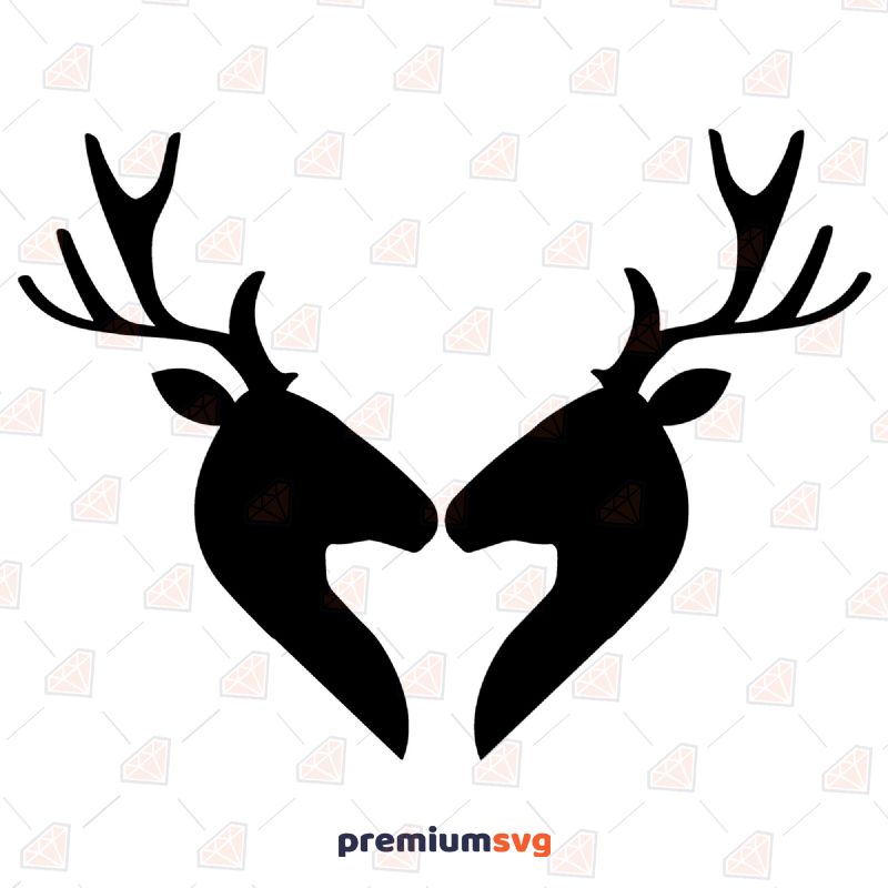 Detail Deer Antler Heart Nomer 20