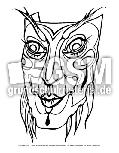 Detail Fasching Maske Zeichnen Nomer 21