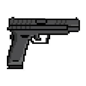 Detail Pixel Art Gun Nomer 14