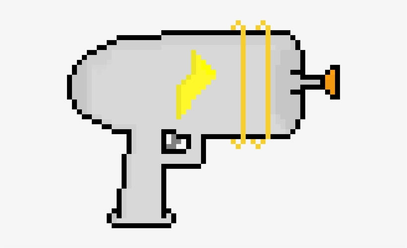 Detail Pixel Art Gun Nomer 23