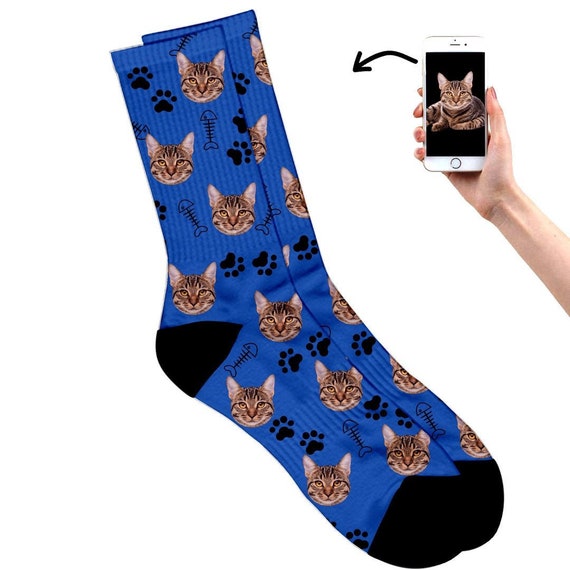 Socken Mit Foto Katze - KibrisPDR