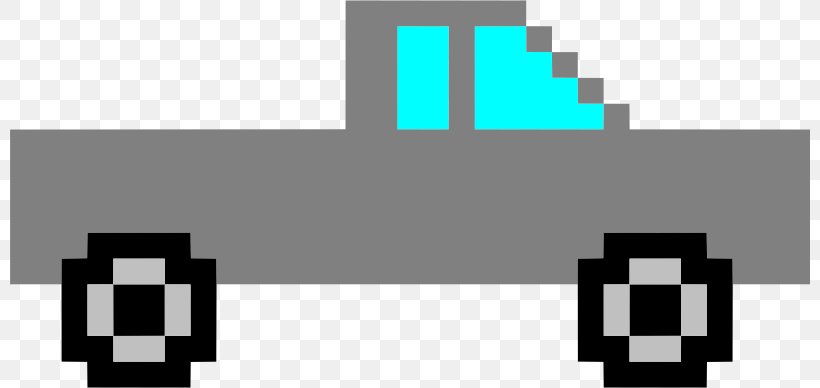Detail Truck Pixel Art Nomer 6