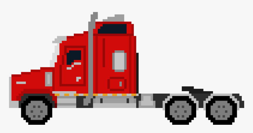 Detail Truck Pixel Art Nomer 8