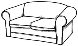 Detail White Sofa Nomer 12