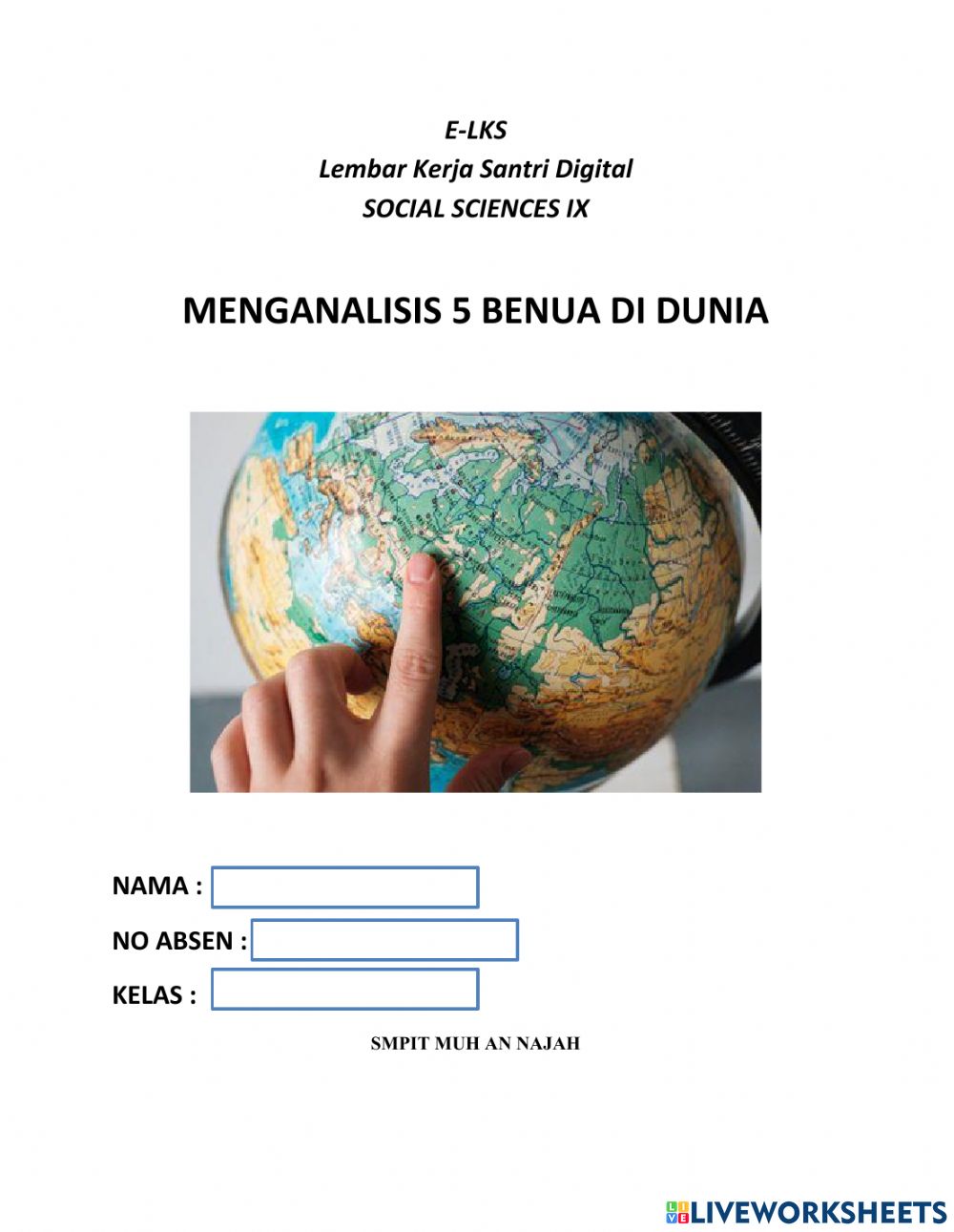 Detail Gambar 5 Benua Nomer 40