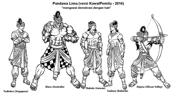 Detail Gambar 5 Pandawa Nomer 53