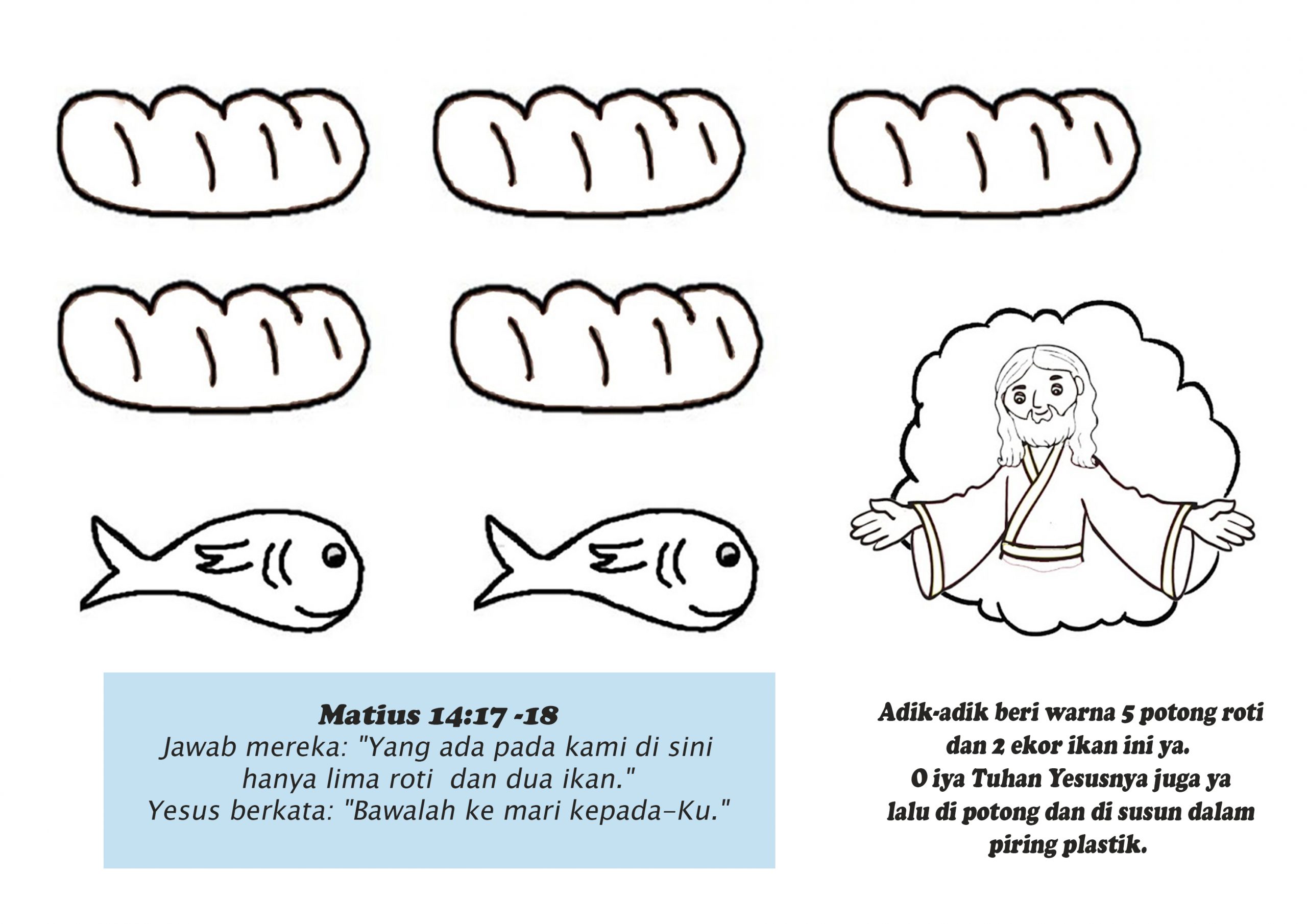 Detail Gambar 5 Roti Dan 2 Ikan Nomer 35