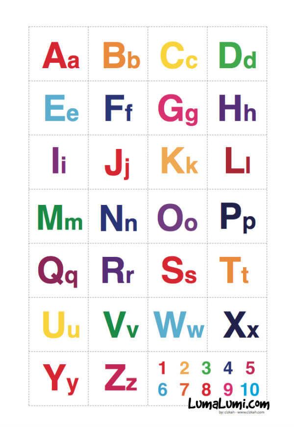 Detail Gambar Abjad Abc Nomer 10