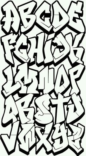 Detail Gambar Abjad Grafity Nomer 2