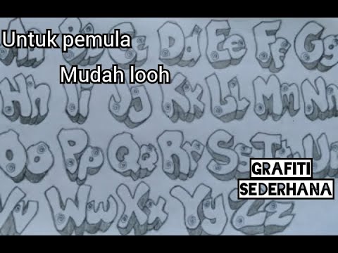 Detail Gambar Abjad Grafity Nomer 37