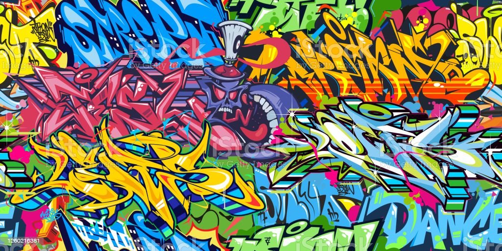 Detail Gambar Abstrak Grafiti Musik Nomer 38