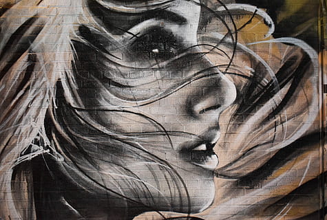 Detail Gambar Abstrak Grafiti Wajah Nomer 25