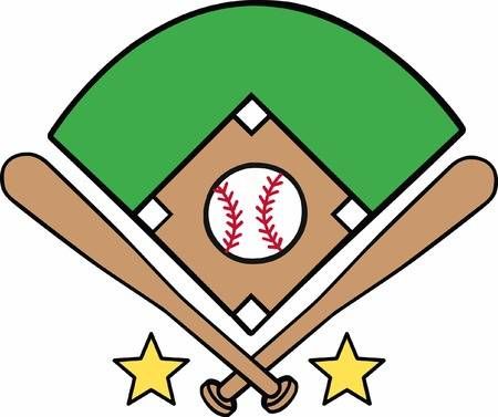 Detail Baseball Diamond Clipart Nomer 17