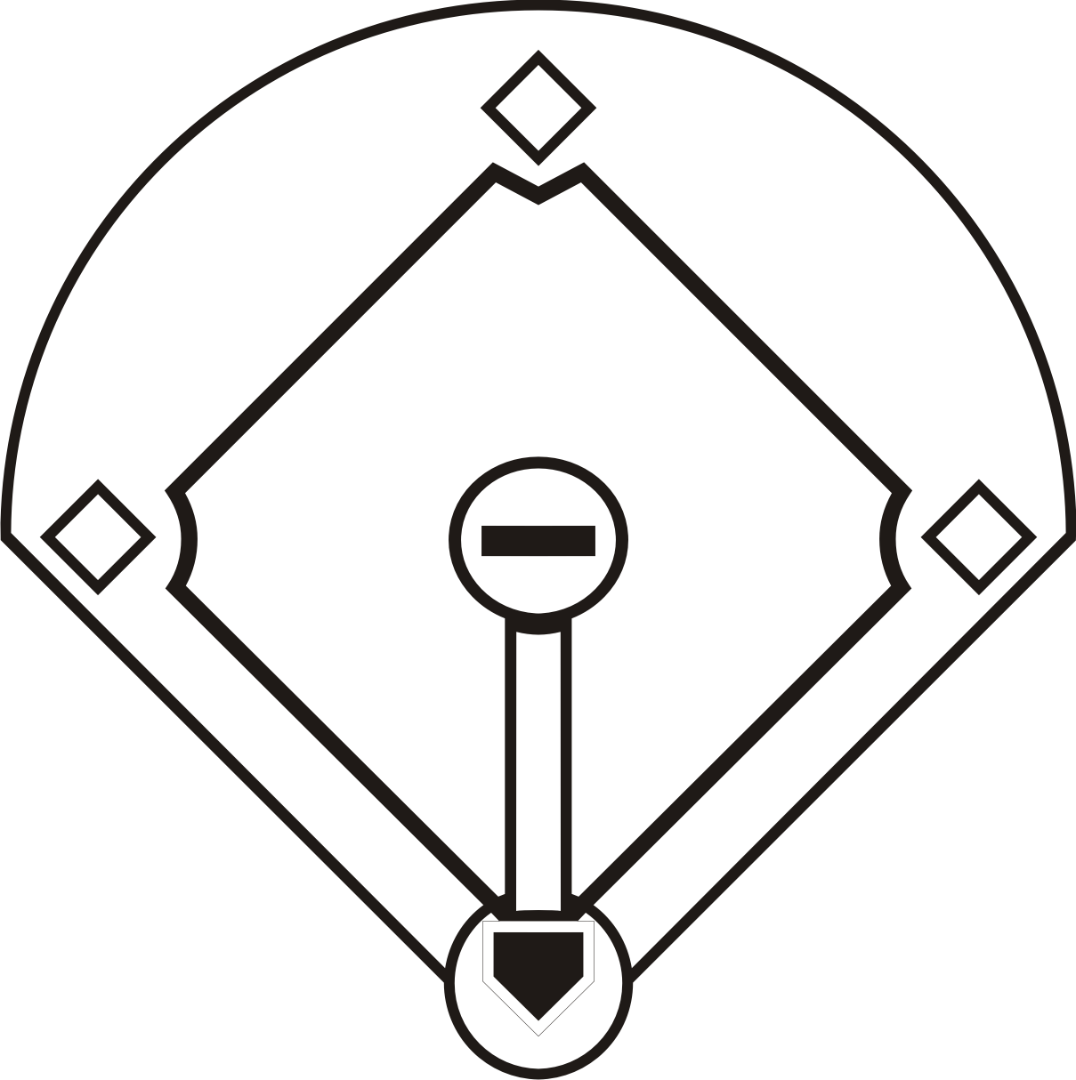 Detail Baseball Diamond Clipart Nomer 4