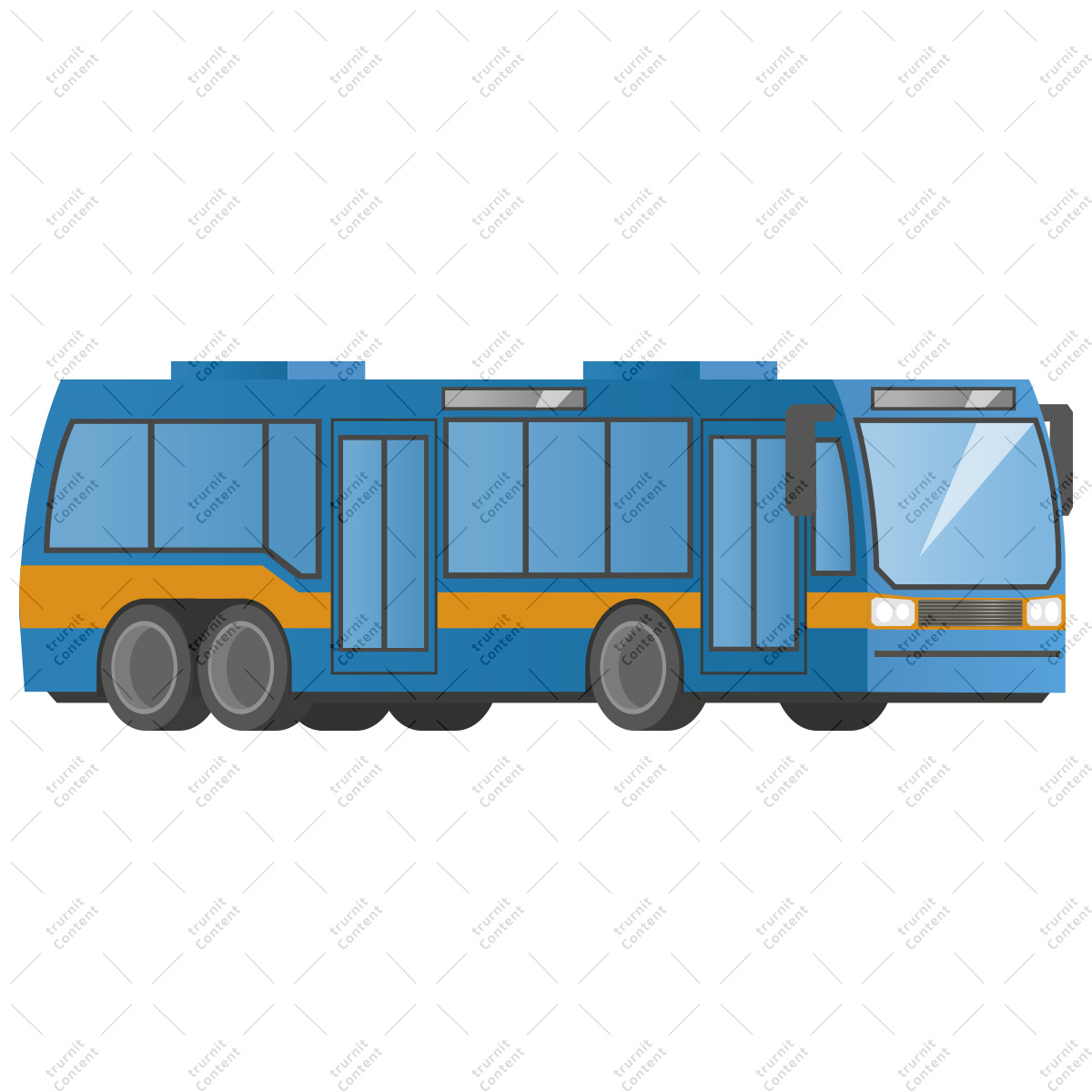Detail Blauer Bus Nomer 11