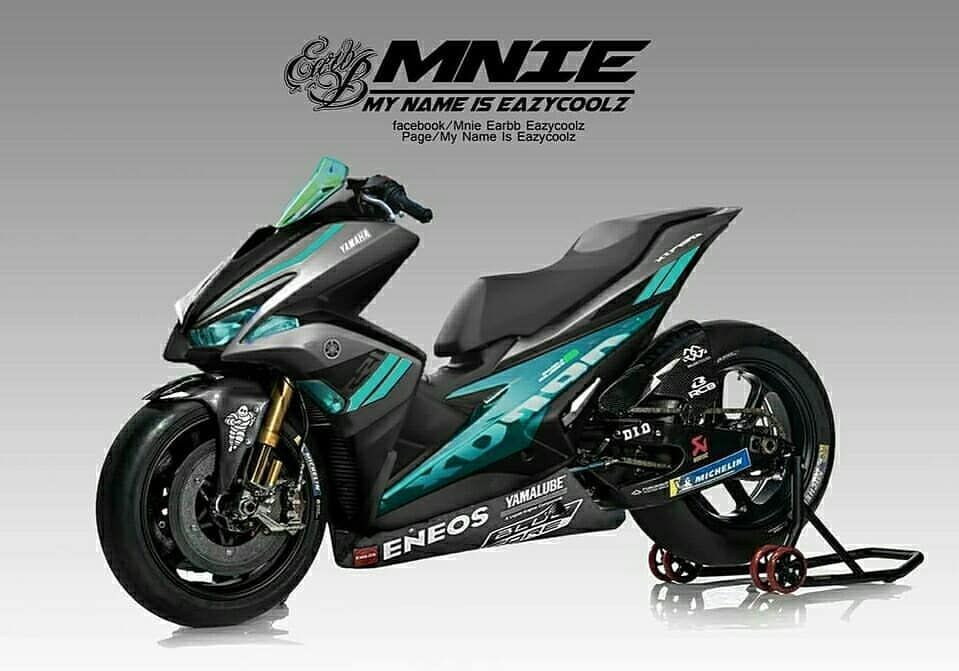 Detail Gambar Aerox Modifikasi Nomer 38