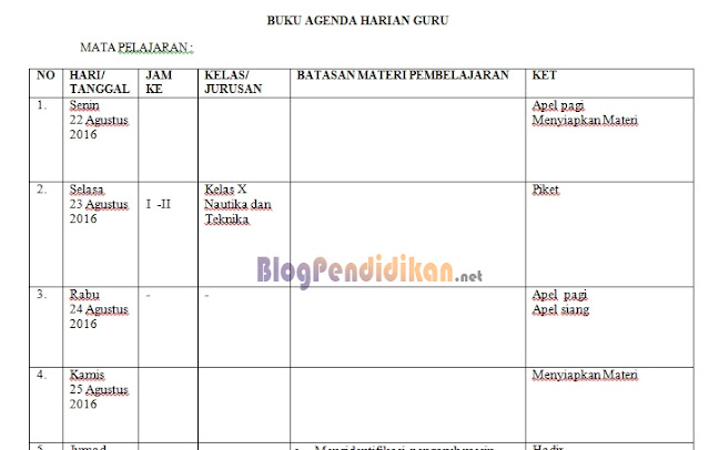 Detail Gambar Agenda Mingguan Nomer 35