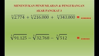 Detail Gambar Akar Pangkat 3 Nomer 30