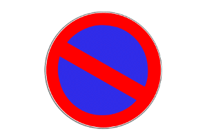 Detail Schild Roter Kreis Nomer 14