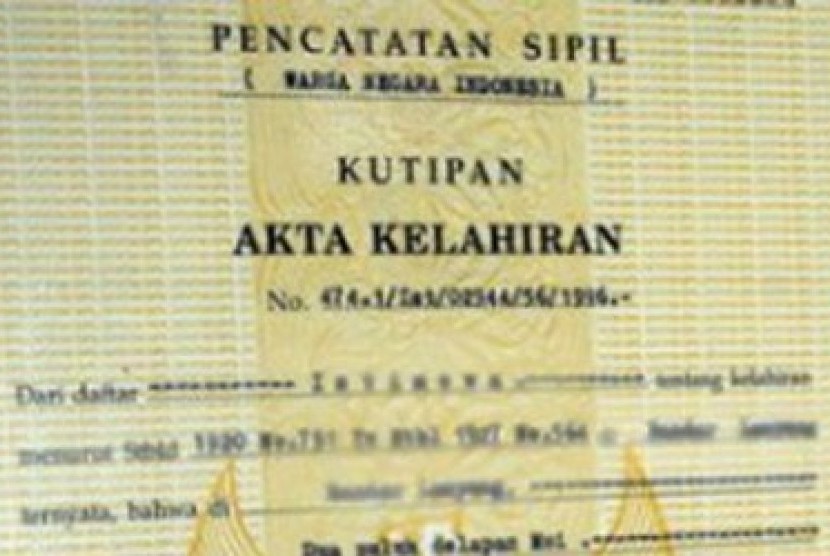 Detail Gambar Akta Kelahiran Nomer 14