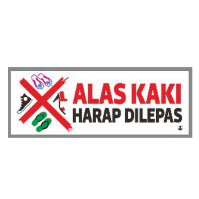 Detail Gambar Alas Kaki Harap Dilepas Nomer 9