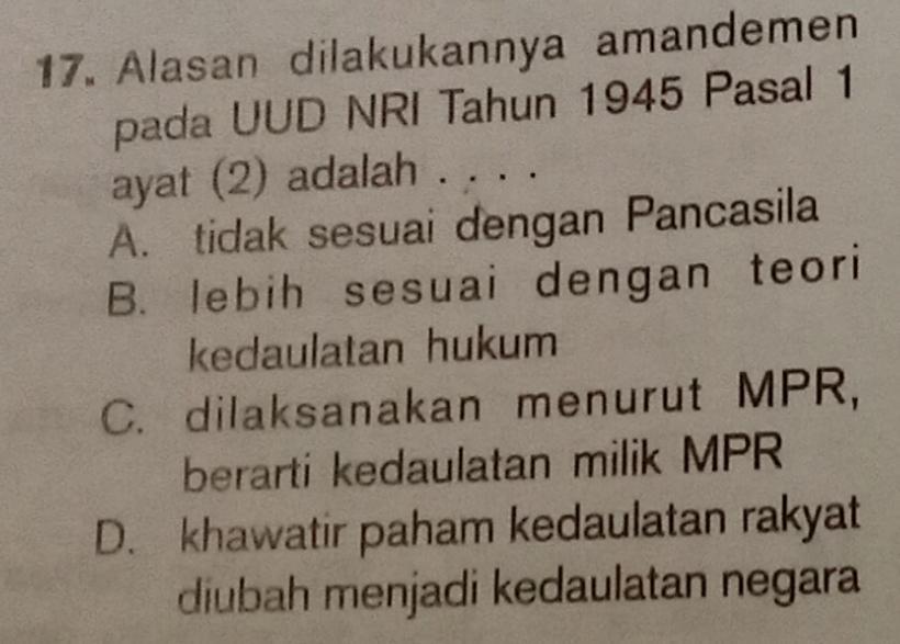 Detail Gambar Alasan Amandemen Uud 45 Nomer 16