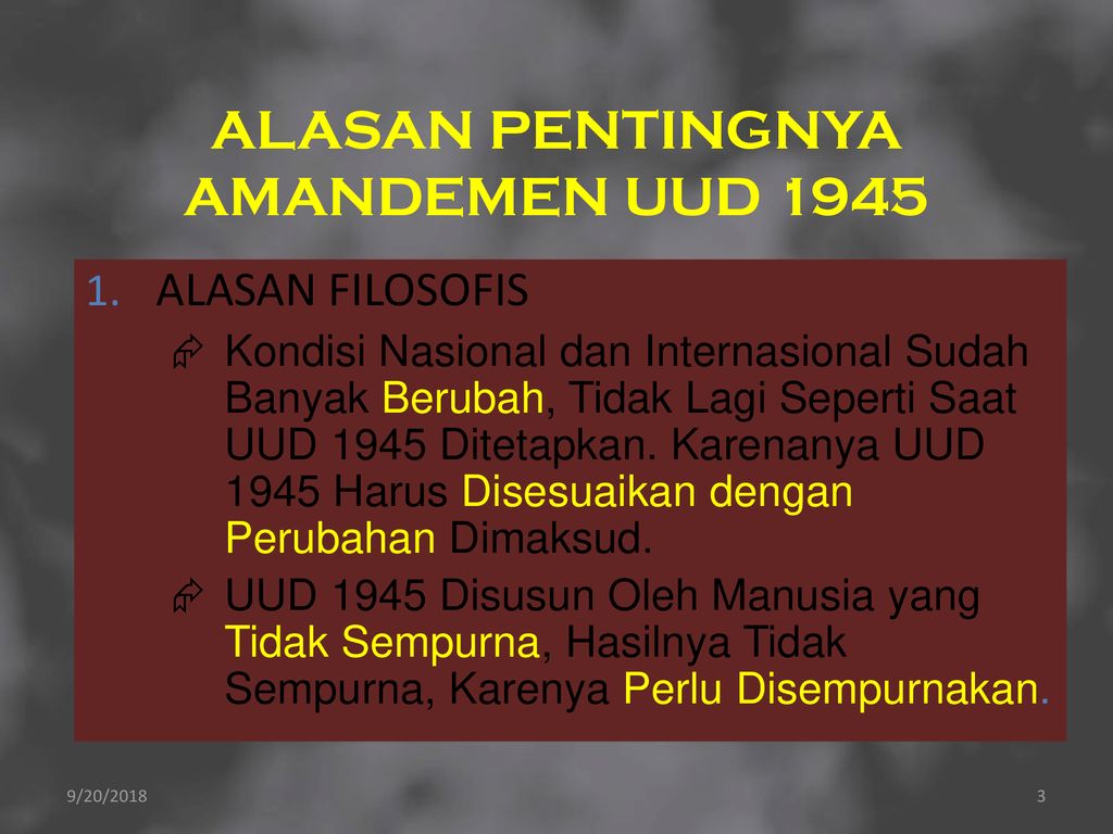 Detail Gambar Alasan Amandemen Uud 45 Nomer 4