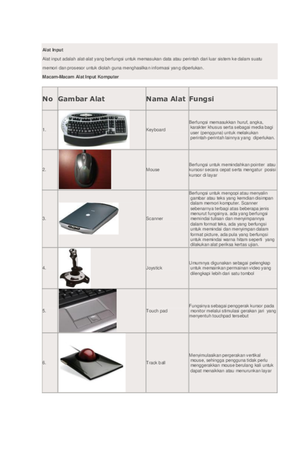 Detail Gambar Alat Alat Input Nomer 4